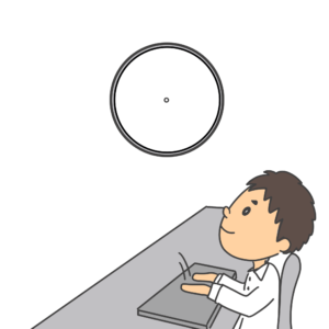 36協定の説明に使える男性社員のイラスト